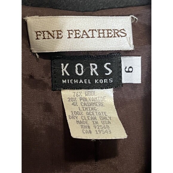 Michael Kors Vintage 90’s Double Breasted USA Made Wool Cashmere Pea Coat - Picture 3 of 11